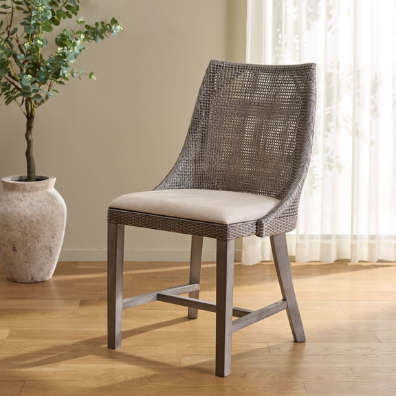 Safavieh Daylon Wood Dining Chair, Gray/White