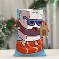 thumbnail image 5 of Naloa Sushi Salmon Surfing Drawstring Christmas Bags, 3D Xmas Gift Bags, Christmas Wrapping Bags, Xmas Goodie Bags, Treat Pouch Bags, Party Favor Bags-Small, 5 of 9