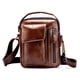 thumbnail image 3 of Bolsos de hombro de cuero para negocios, bolso cruzado, bolso de moda para hombre, bolso de mensajero, bolso de pecho, 3 of 8