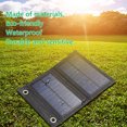 thumbnail image 4 of Kuymtek Los paneles solares impermeables de la batería 5V USB del paquete de baterías de las células solares del cargador del banco del poder 6W, 4 of 8