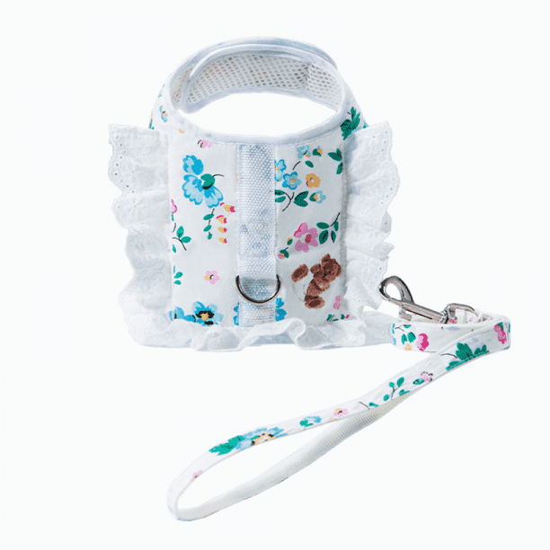 Dog harness floral discount
