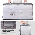 thumbnail image 2 of Lutabuo 2pcs Under Bed Storage Organizer Reinforced Handle Clear Window for Clothing, 2 of 5