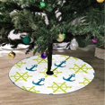 thumbnail image 2 of FMSHPON Ship Steering Wheel Xmas Christmas Tree Skirt Stand Mat for Holiday Party Decoration Indoor Outdoor 48 inches, 2 of 3