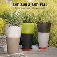 thumbnail image 5 of Joernso 10Pcs Plastic Flower Pot Drip Trays Indoor Outdoor Lace Creative Planter Saucers, 5 of 8