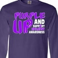 thumbnail image 4 of Inktastic Purple Up Epilepsy Long Sleeve T-Shirt, 4 of 5