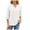 White, variant on 3/4 Length Sleeve Womens Tops 2026 Trendy Lantern Sleeve V Neck Loose Plain Chiffon Tshirt Womens Blouses
