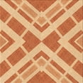 thumbnail image 1 of Ahgly Company Machine Washable Indoor Square Transitional Orange Red Orange Area Rugs, 7' Square, 1 of 7