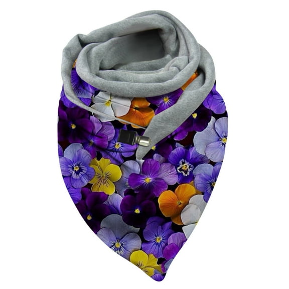 Aoochasliy Winter Scarfs Women Butterfly Printing Scarf Multi-Purpose Shawl Scarf