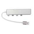 thumbnail image 4 of Hub USB, Quatre Ports Hub USB 3.0 1xUSB3.0 pour Ordinateur Portable Gris, 4 of 8