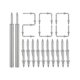 thumbnail image 1 of 200 Pcs Double-head Skirting Thread Seamless Nail,rust-proof No Trace Skirting Thread Screws Set With 2 Rods, With Nail, 1 of 5