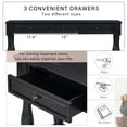 thumbnail image 6 of Fulvari Farmhouse 63" Long Console Table With Drawers & Bottom Open Shelf Storage, 6 of 8
