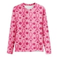 thumbnail image 4 of Breast Cancer Awareness Womens Top Long Sleeve Crewneck Tunic Tops Casual Pink Ribbon Print Graphic Tees Summer Soft Loose Fit Shirt for Women Stylish Cancer Survivor Blouse, 4 of 4