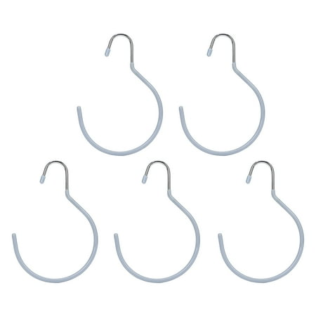 

5pcs Hook Multipurpose Spa Beauty Salon Wardrobe Closet Hanging Hook for Bathrobe Scarf BeltGray