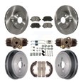thumbnail image 1 of Transit Auto Front Rear Disc Brake Rotors Semi-Metallic Pads and Drum Kit (9Pc) for Car Toyota Corolla Non-ABS K8S-102439, 1 of 11