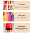 thumbnail image 4 of Colorful Feathers Jianzi Shuttlecock, Environmentally Friendly Rubber Base Training Ball For Junior Players And Amateur, Enhancing Leg Muscle Strength And Body Flexibility In Indoor Outdoor Sports, 4 of 5