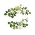 thumbnail image 1 of 2 piezas de flores artificiales para arco de boda, guirnalda de flores de seda modernas hechas a mano, flores de esquina para pared, recepción, silla Estilo B, 1 of 8
