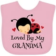 thumbnail image 3 of Inktastic Loved by Grandma Ladybug Boys or Girls Baby Bib, 3 of 4