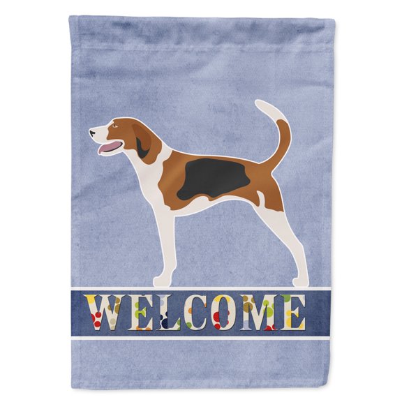 Carolines Treasures BB8271GF American Foxhound Welcome Flag Garden Size Small multicolor
