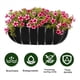 thumbnail image 4 of 3 Piezas Forros para Maceteros de Fieltro Cajas Ventana Tela 30 Pulgadas Forro Planta Colgante No Tejido Negro Repuesto, 4 of 8