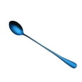 thumbnail image 1 of Colorful Long Handle Spoon - 410 Stainless Steel Coffee & Tea Spoon, Rustproof Kitchen Flatware, Dishwasher Safe, 19.5cm for Dessert & Appetizers (Set of 1), 1 of 8