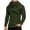 Army Green, variant on Men's Chunky Knit Sweater with Shawl Scarf Collar, Button Detail, Long Sleeve Pullover