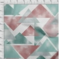 thumbnail image 4 of oneOone Cotton Cambric Sea Green Fabric Geometrical Dress Material Fabric Print Fabric By The Yard 42 Inch Wide, 4 of 4