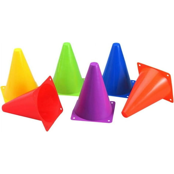 LNGOOR Plastic Traffic Cones Sports Training Cones Skater Soccer Football Cones Agility Marker Cones Playing Field Cones Pylons