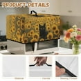 thumbnail image 6 of TSOVTHRID Black Cat Sunflower Print Microwave Oven Dustproof Cover Machine Washable Convection Oven Cover Protector Compatible with Various Small Kitchen Appliances, 20.9"W x 15.7"D x 12.4"H, L, 6 of 7