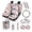 American Flag, variant on FOR U DESIGNS Tiger Peony Print Car Seat Covers Set of 13 with Universal Steering Wheel Cover, Rear View Mirror Cover, Cup Coasters, Car Trash Can, Seatbelt Pads, Keychains