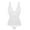White, variant on MANIFIQUE Shapewear for Women Tummy Control Bodysuit Faja Body Shaper Waist Trainer V Neck Body Suit with Built in Bra