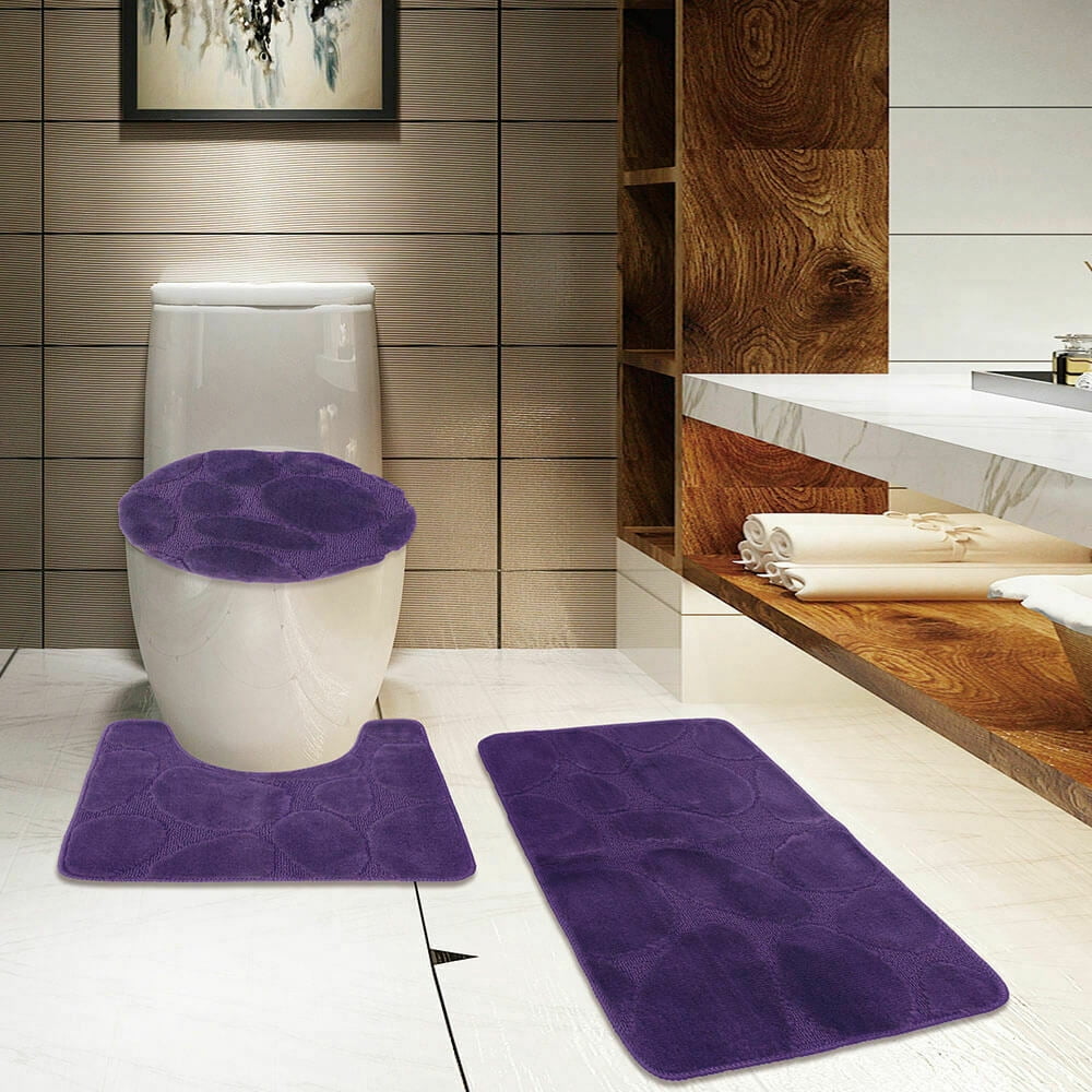 Toilet Accessories Non Slip Absorbent Toilet Seat Cover Bath Mat Lid Cover Vintage Poster Style Bicycle 3 Piece Set Rugs Soft Comfort Bathroom Mats Home Elektroelement Com Mk