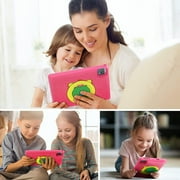 BESTSKI Android 12 Kids Tablet, 10-Inch IPS Screen, 5000mAh Battery, 2GB+32GB, Quad-Core, Bluetooth Wi-Fi, Pink
