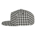 thumbnail image 3 of Balery Baseball Cap Flat Bill Hats for Men Adjustable Size for Running Workouts and Outdoor Activities All Seasons Dad Hat(Houndstooth Black And White ), 3 of 9
