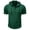 Green, variant on Men's Casual Short Sleeve Hoodie Pullover with Buttons Drawstring Soft Slim Fit Athletic Workout Top (XL, White)