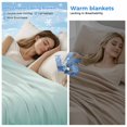thumbnail image 2 of Turquoise Ombre Cooling Blanket, Lightweight Breathable Summer Throw Blanket with Double Sided Cold Effect, Modern Gradient Abstract Art Picnic Beach Blankets Bed Sheet for Hot Sleepers 40"x60", 2 of 8
