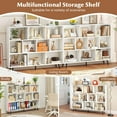thumbnail image 6 of Costway 10 Cube 55" Bookcase with 5 Metal Legs 2 Anti-tip Devices Display Cabinet Rack, 6 of 10