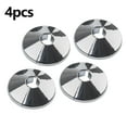 thumbnail image 1 of 4 Pcs 15mm Colour Silver Electroplate Radiator Pipe Collars Cover Floor, 1 of 9