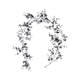 thumbnail image 1 of HWRETIE Greenery Garland Vines Simulation Black Vines withered Branches Water Plants Tree Branches Rattan Horror Arrangement Holiday Decoration Home Decor, 1 of 6