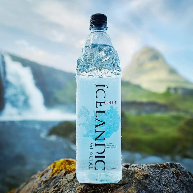 Icelandic Glacial Natural Spring Alkaline Water, 33.81 Fl Oz (Pack of 12) 