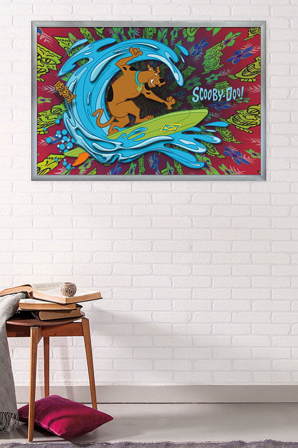 Scooby-Doo - Surf Wall Poster, 22.375" x 34", Framed