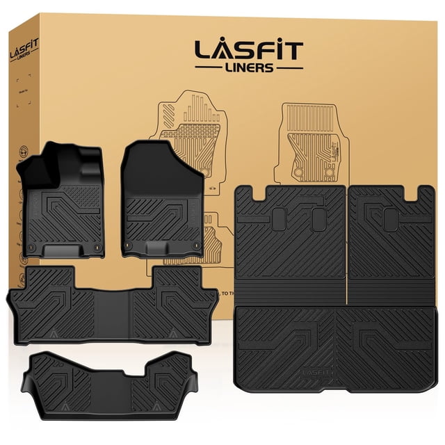 Alfombrillas y alfombrillas de maletero para Honda Pilot 2016-2022, 8 plazas
