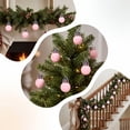 thumbnail image 3 of WWG Plastic Christmas Ornaments Balls, Mini Flocked Christmas Tree Decorations, Shatterproof 2cm Baubles with Hanging Loops, Includes 24 Pieces, for Christmas Tree, Wreaths, DIY Holiday Decor, 3 of 6
