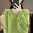 thumbnail image 2 of TRUBKH Fall Outfits for Women V Neck Tops Long Sleeve Shirts Lightweight Sweater Fall Sweaters Tunic Tops Blouse Breathable Tops Slim Fit Pullover Top Fall Casual Sweater Teacher Outfits Green XL, 2 of 4