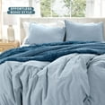 thumbnail image 6 of Bare Home 8-Piece Bedding Duvet and Sheet Set - King/Cal King Size, Sandwash Dusty Blue with White Duvet Insert, 6 of 10