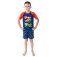 thumbnail image 7 of Hot Wheels Cars Boy's Pajamas Race Team Shirt and Shorts Pajama Set, 7 of 7