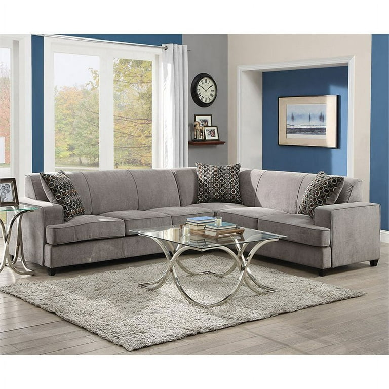 Kingfisher Lane Casual Sleeper Sectional in Gray