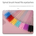 thumbnail image 4 of Crystal eyelash brush spiral eyelash eyebrow brush eyelash brush a variety of multi-color mini eyelash comb-Black brush head, 4 of 5