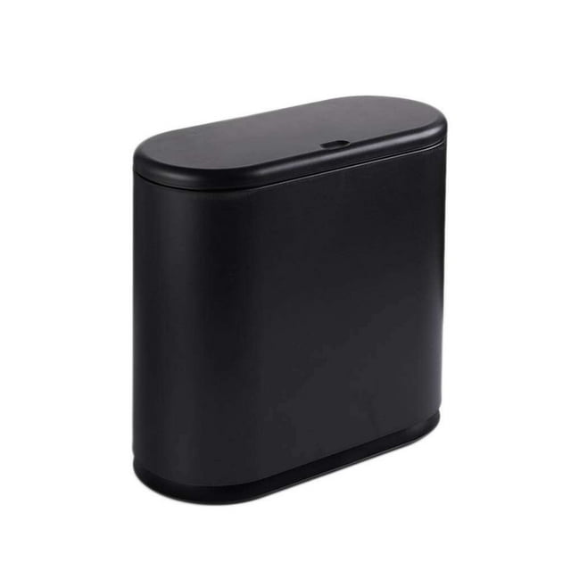 Pressing Plastic Waste Bins Household Lid Bathroom Garbage Can Household rubbish Simple Rubbish Dustbin