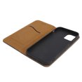 thumbnail image 1 of Caja magnética de la cubierta del tirón del cuero de la PU del teléfono móvil para IPhone 12/12Pro con el modelo de rejilla, 1 of 8