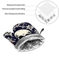 thumbnail image 5 of XMXT Heat Resistant Oven Mitts and Pot Holders Sets, Skulls Decor Background Oven Mitt Hot Pads Kitchen Cooking BBQ Gloves, 4 Pcs, 5 of 8